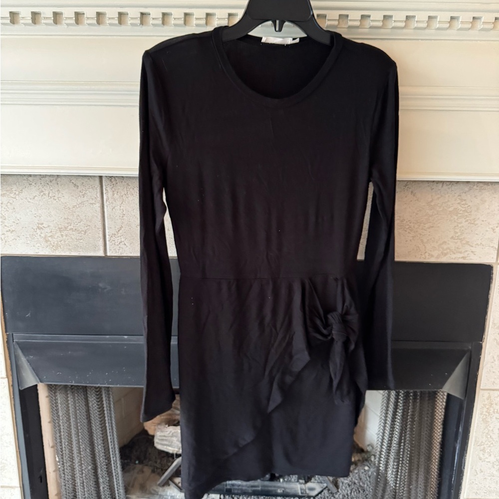 LUSH black midi dress- Cotton stretch :)